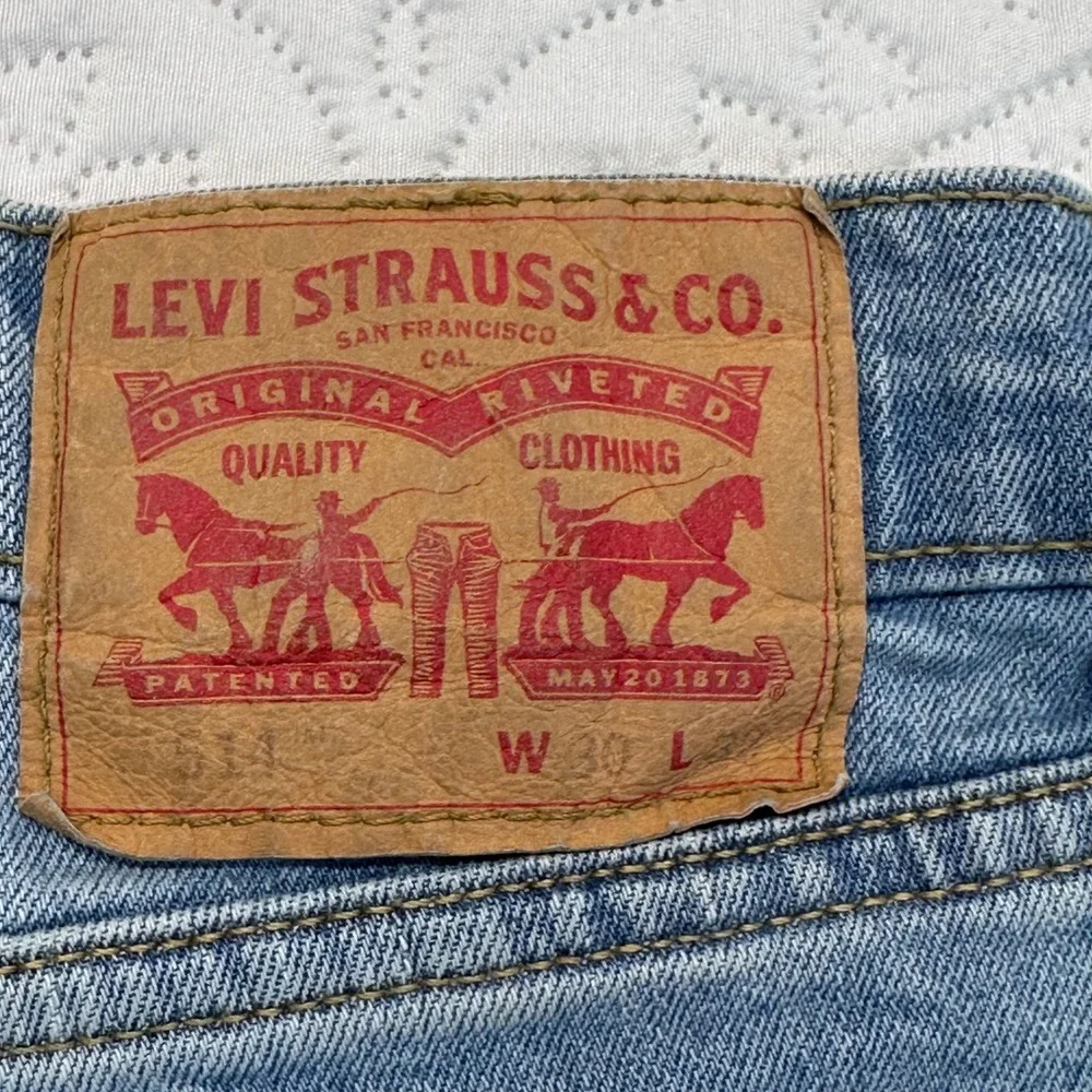 Levis 511 Slim Fit Jeans Light Wash Blue Denim 31x31 Mens Casual Pants